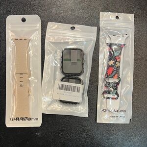 Smartwatch Bands Set - Beige and Floral